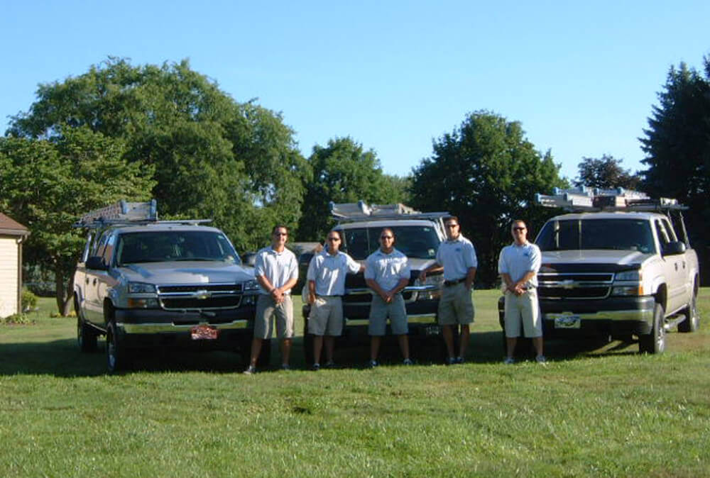 group picture of allstar window cleaning